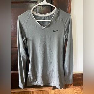 Gray Nike Pro Dri-Fit Athletic Shirt